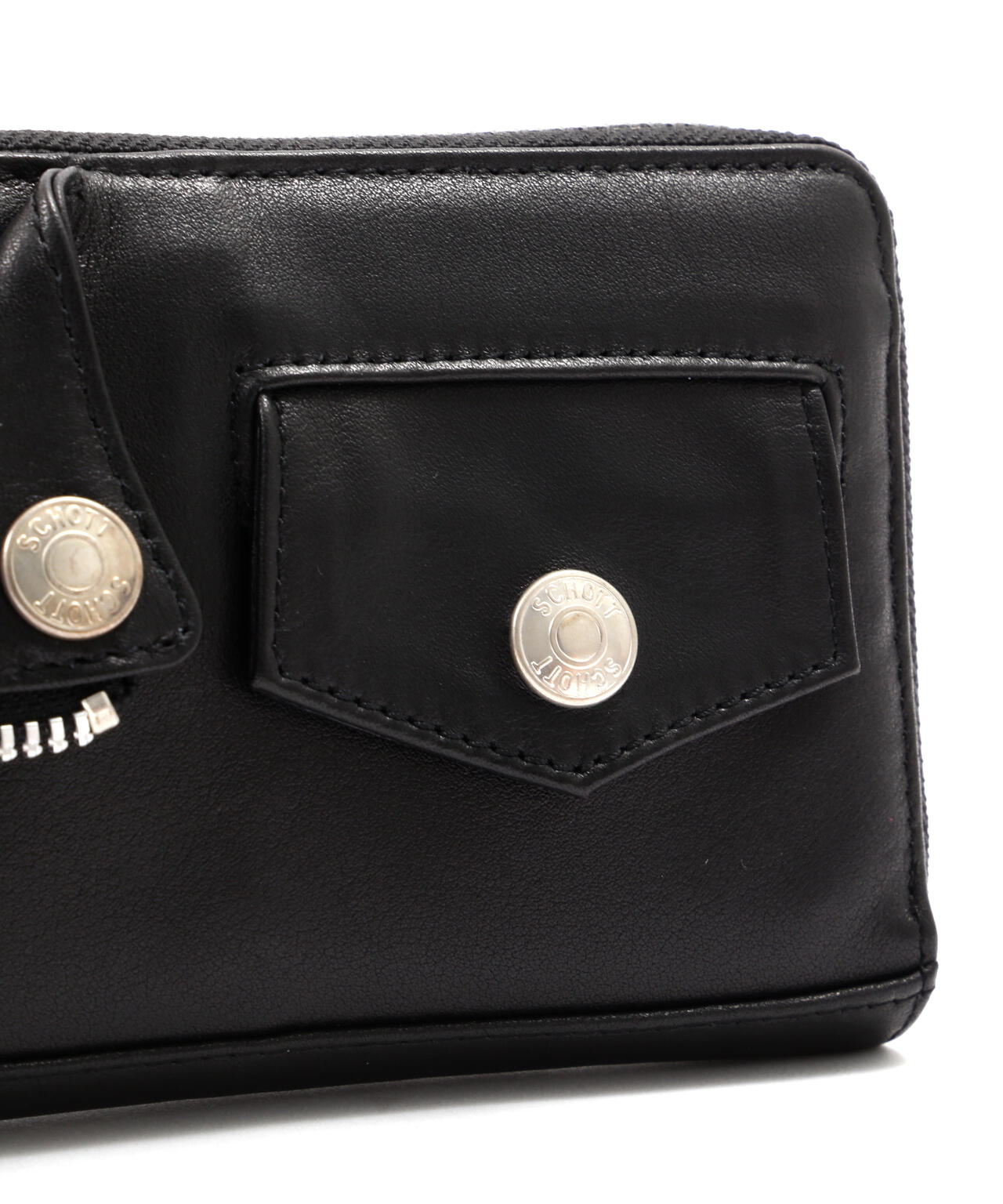 LEATHER RIDERS ZIP WALLET/レザー ライダース ジップウォレット