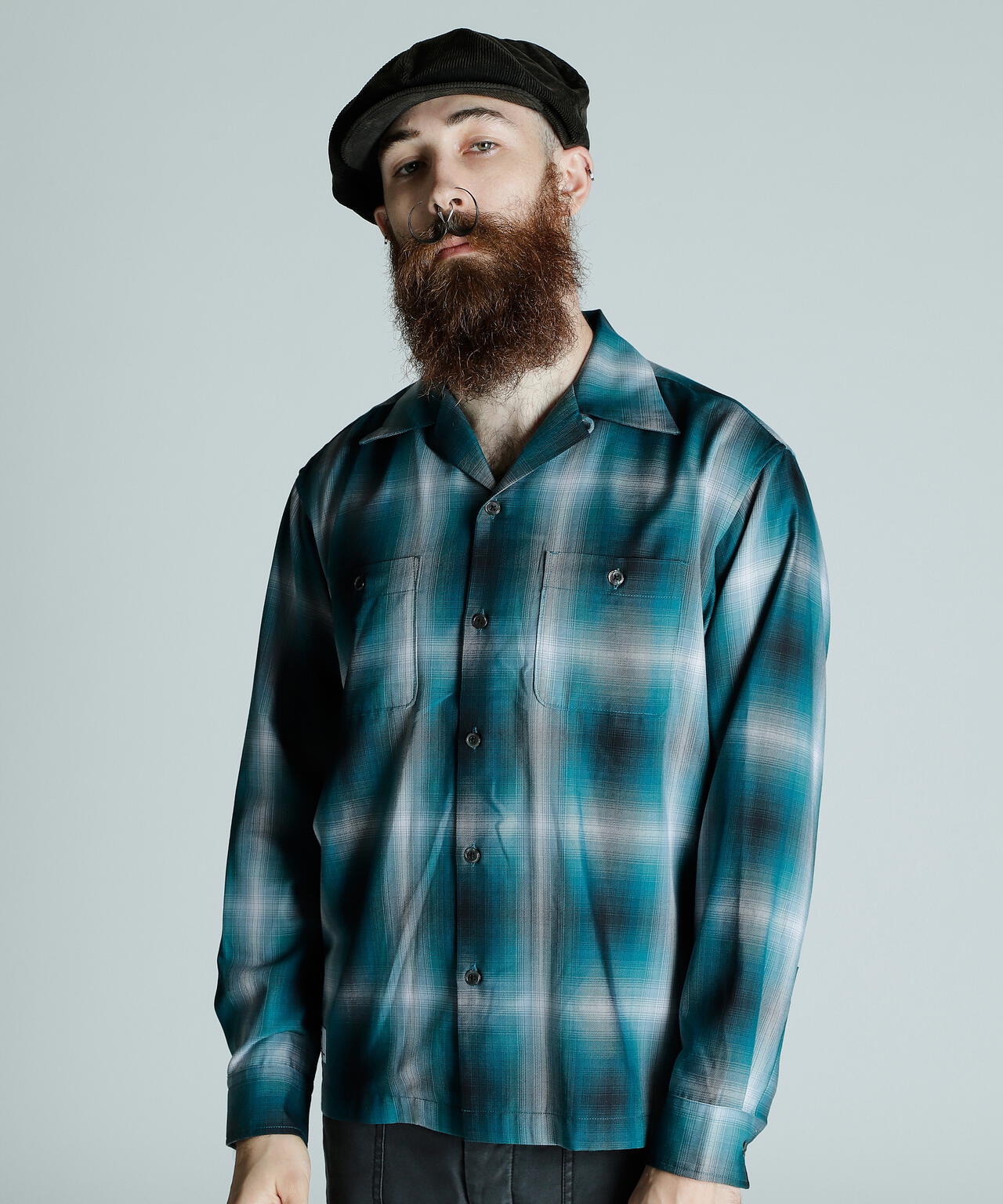 OMBRE LS SHIRT/オンブレ LSシャツ | Schott（ショット） ｜【公式