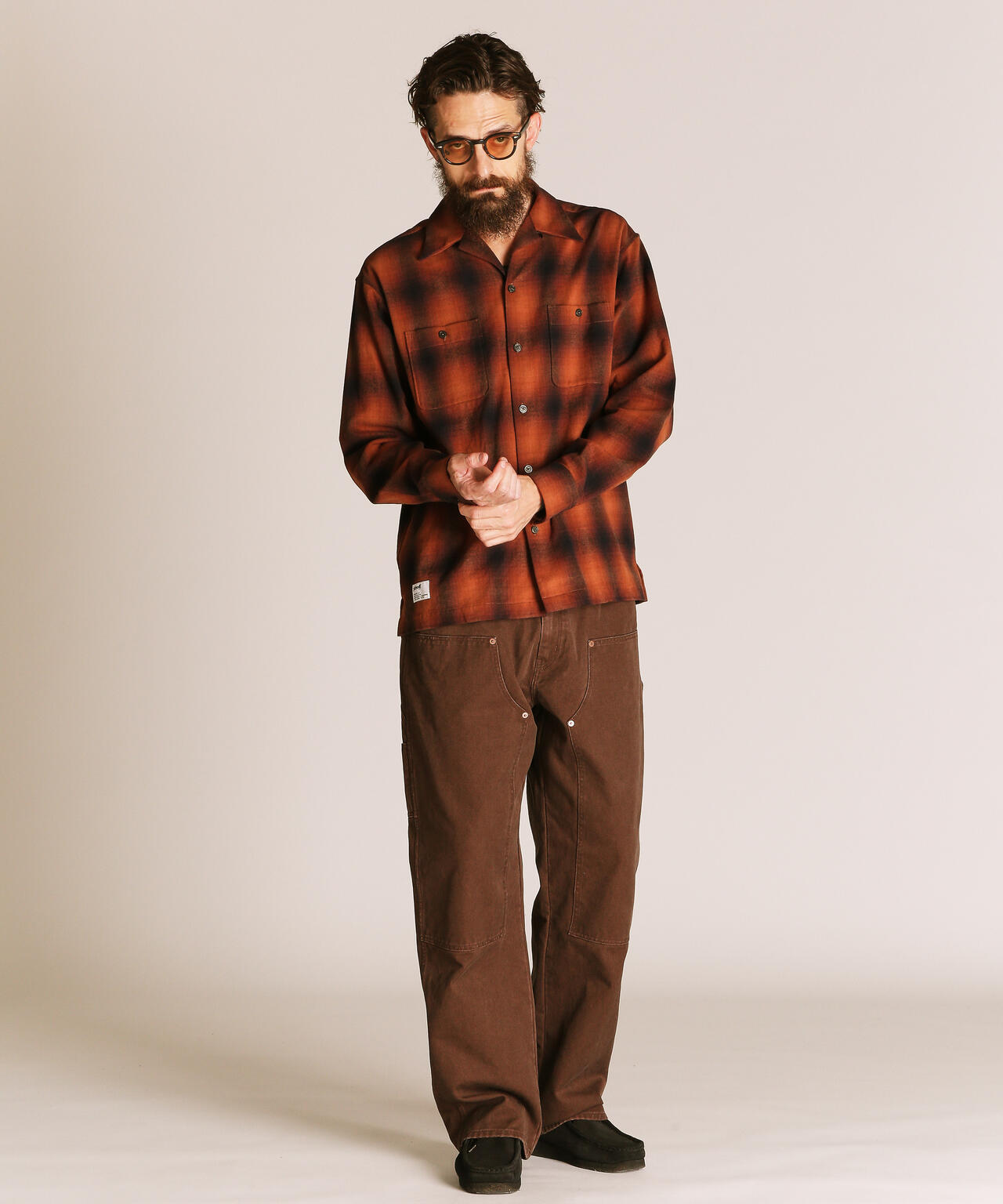 OMBRE CHECK FLANNEL LS SHIRT/オンブレチェック フランネル LSシャツ