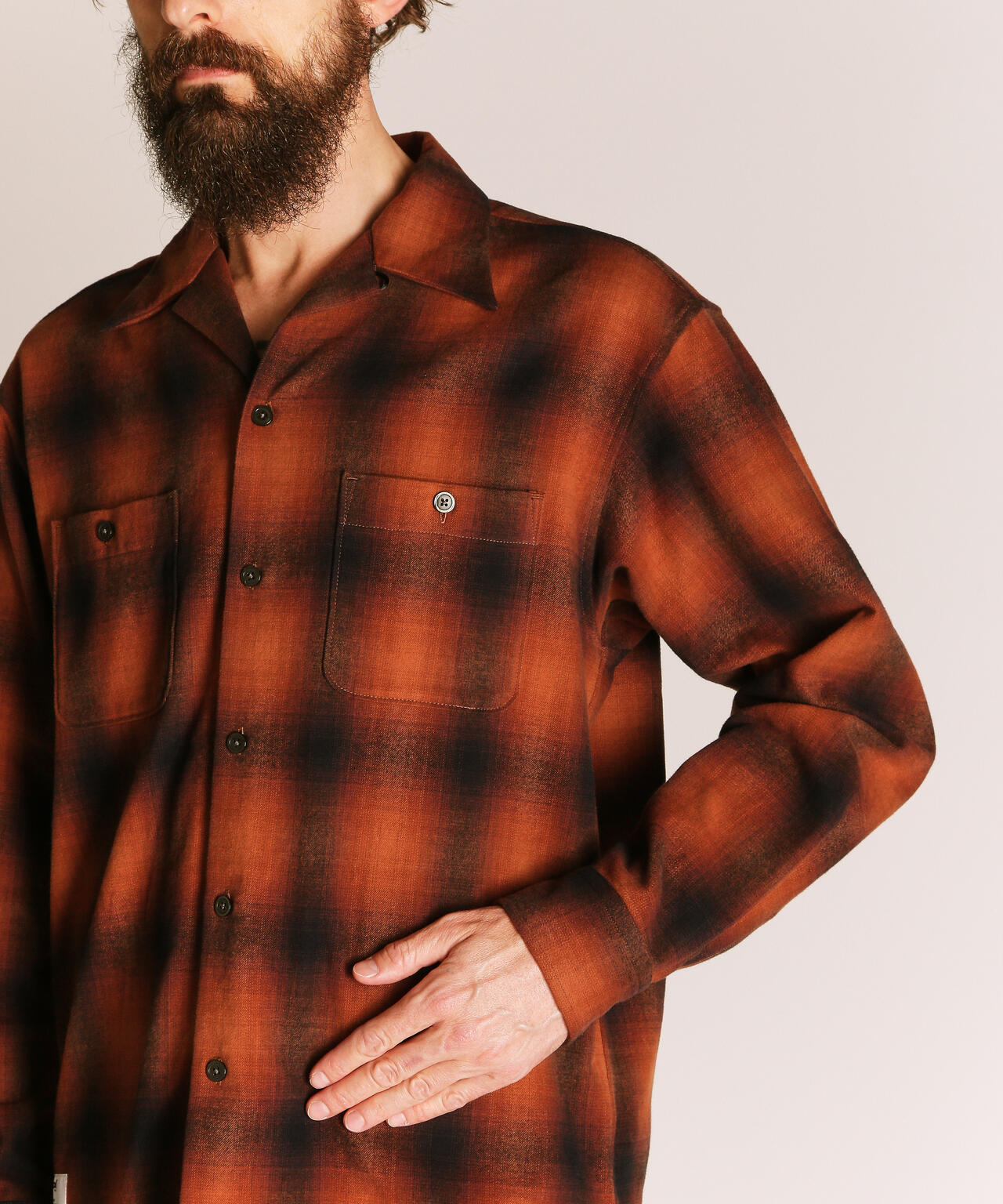 OMBRE CHECK FLANNEL LS SHIRT/オンブレチェック フランネル LSシャツ