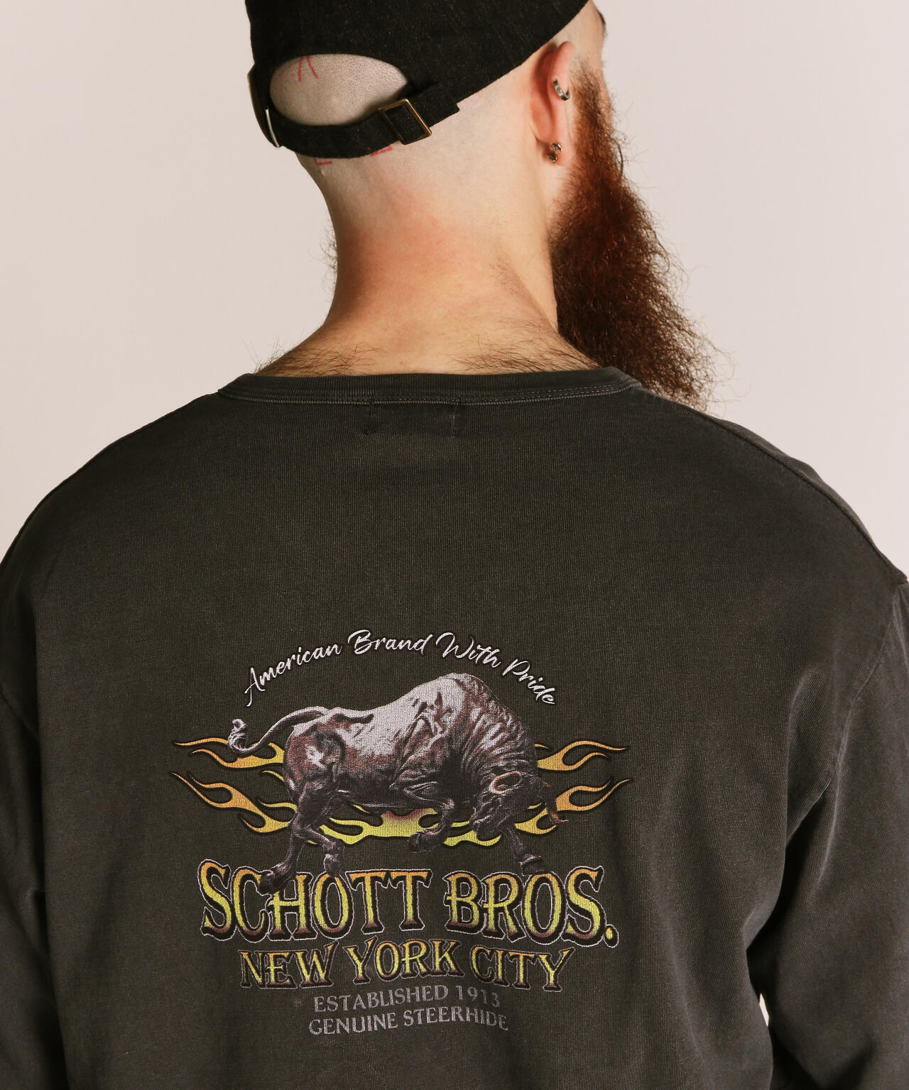 FIRE PTTERN HENLEY LS T-SHIRT/ファイアーパターン ヘンリー LS T