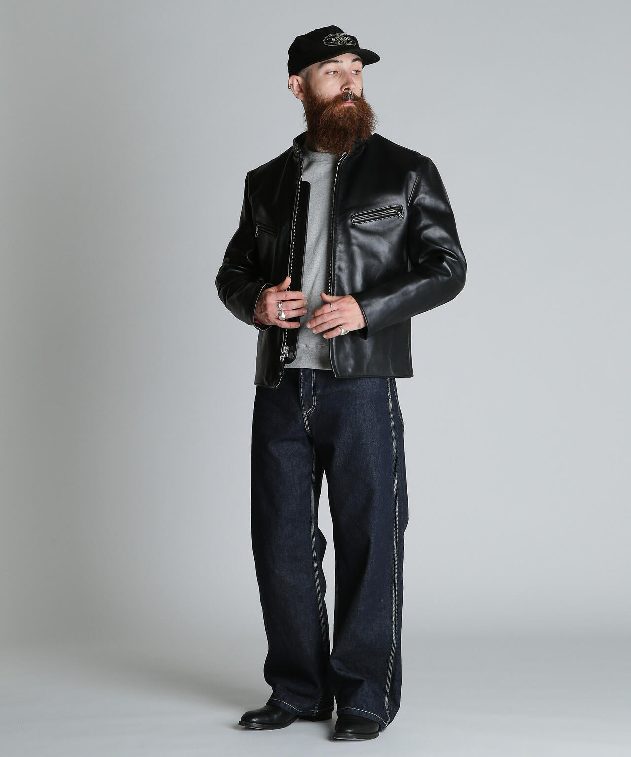 専用のハンガーお付けします！Schott ブラック レザー シングル