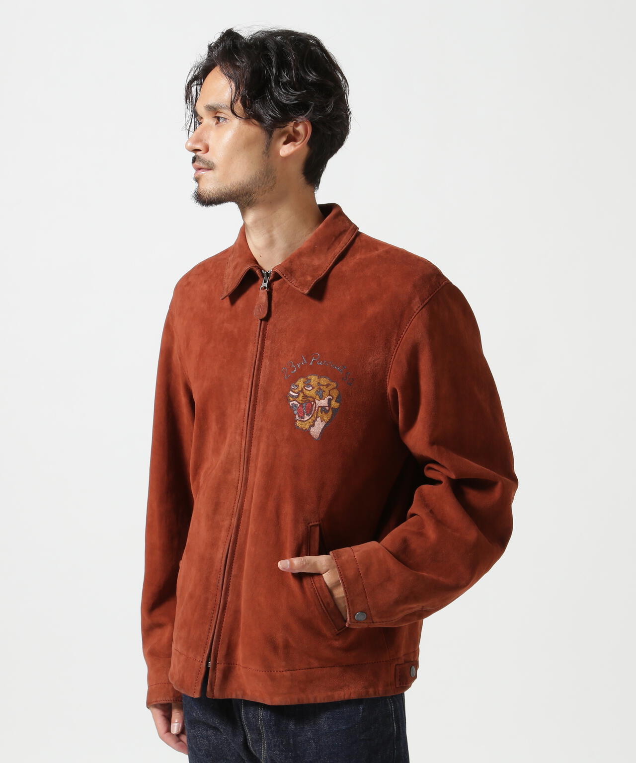 AGED SUEDE SOUVENIR JACKET / エイジド スウェード スーベニア