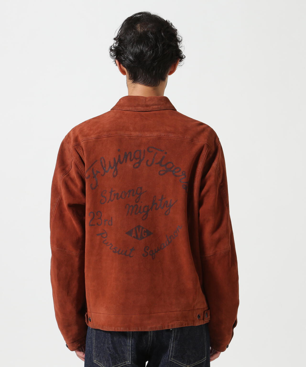 AGED SUEDE SOUVENIR JACKET / エイジド スウェード スーベニア