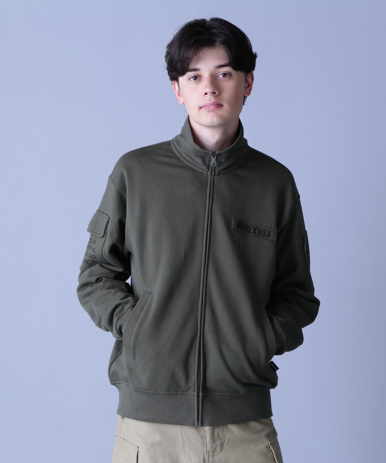 FATIGUE STAND ZIPUP SWEAT / ファティーグ ジップアップ スウェット