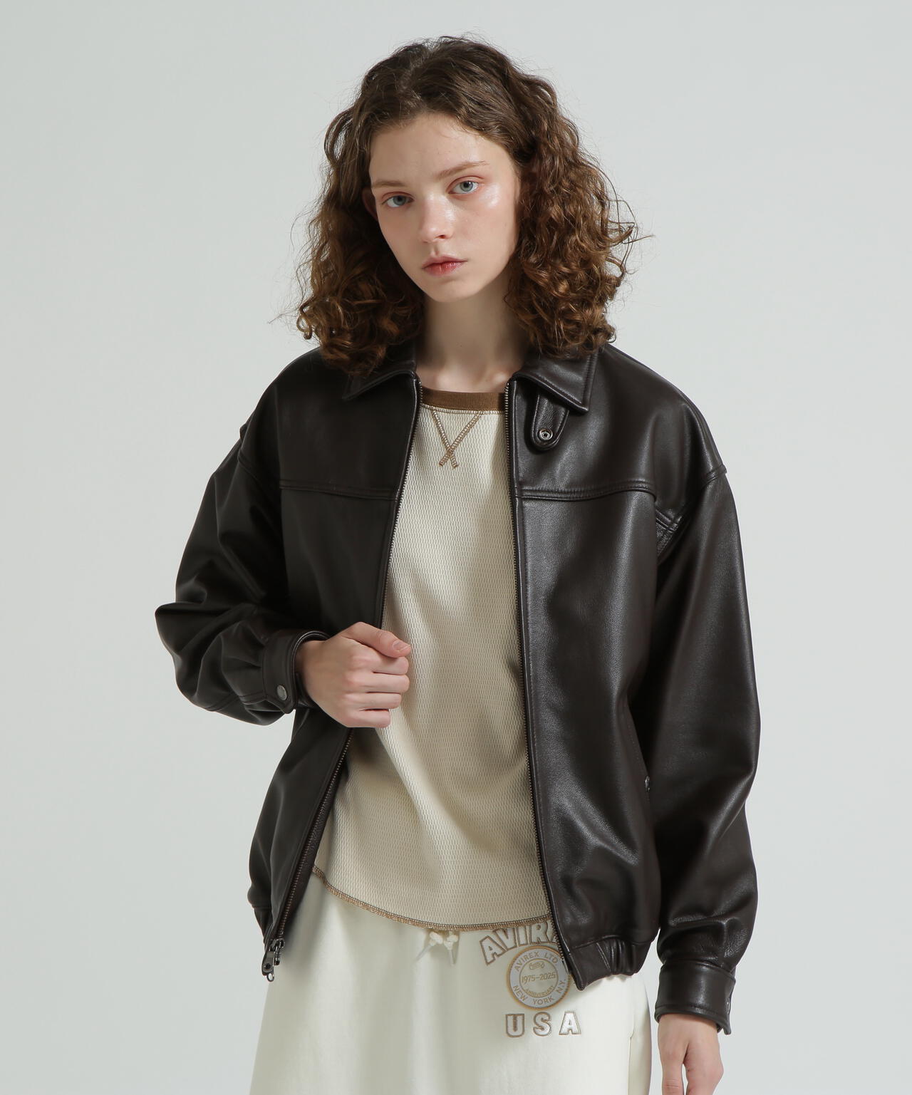 WOMAN》GOAT VEGE SWING TOP/LEATHER JACKET | AVIREX（アヴィレックス