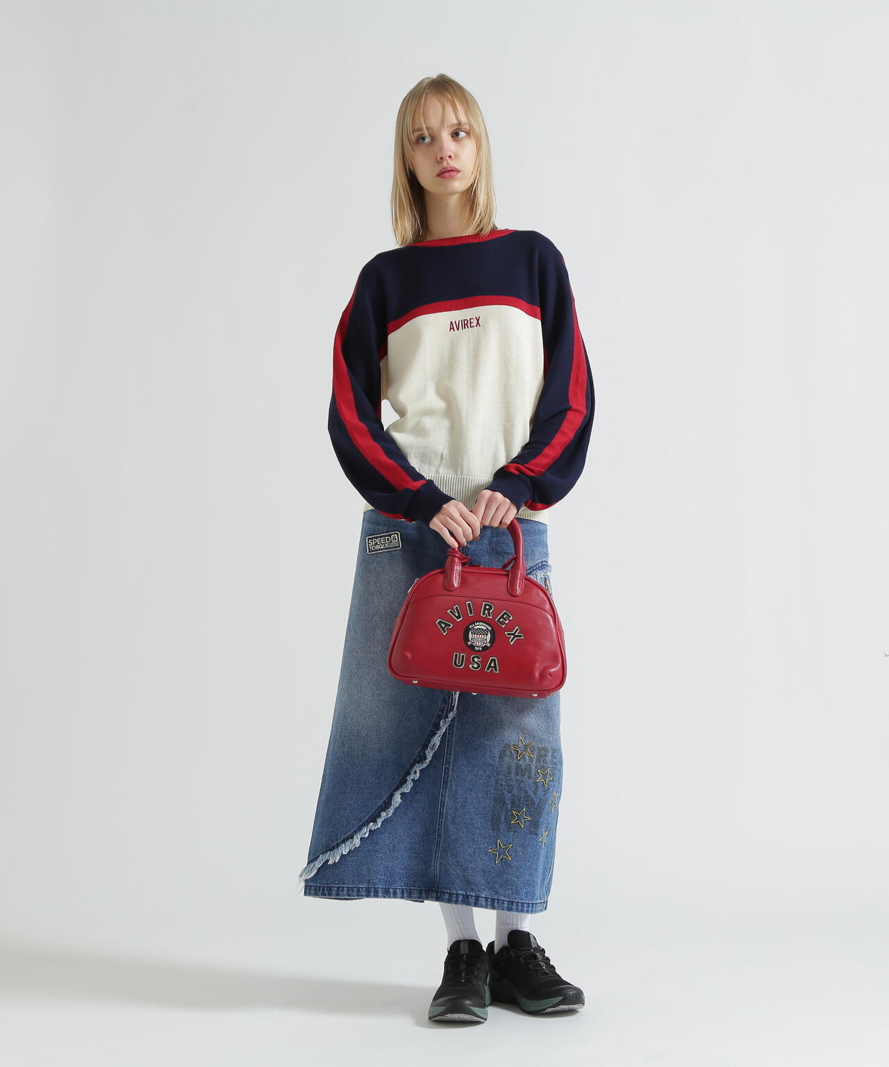 直営店限定》VARSITY LEATHER MINI-BOSTON BAG / AVX5625 | AVIREX