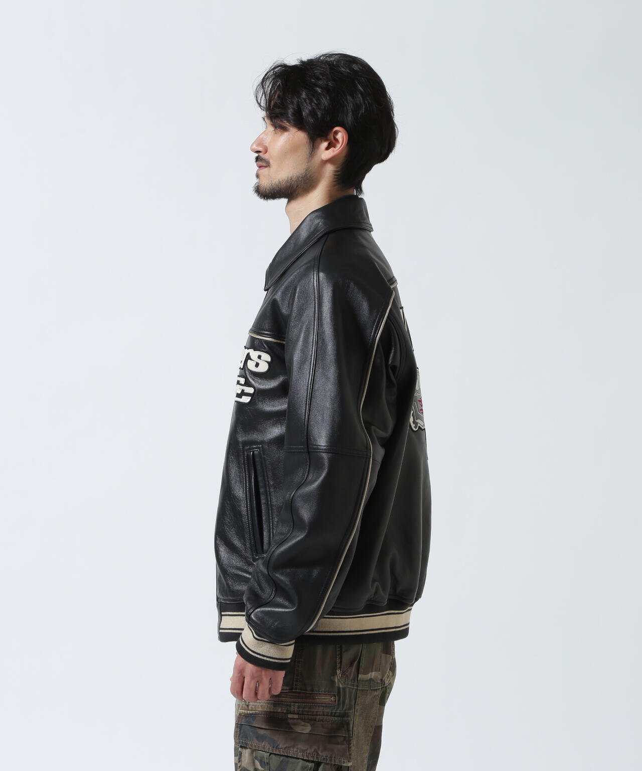 AVIREX × MR.BROTHERS CUT CLUB》VARITY LEATHER JACKET | AVIREX