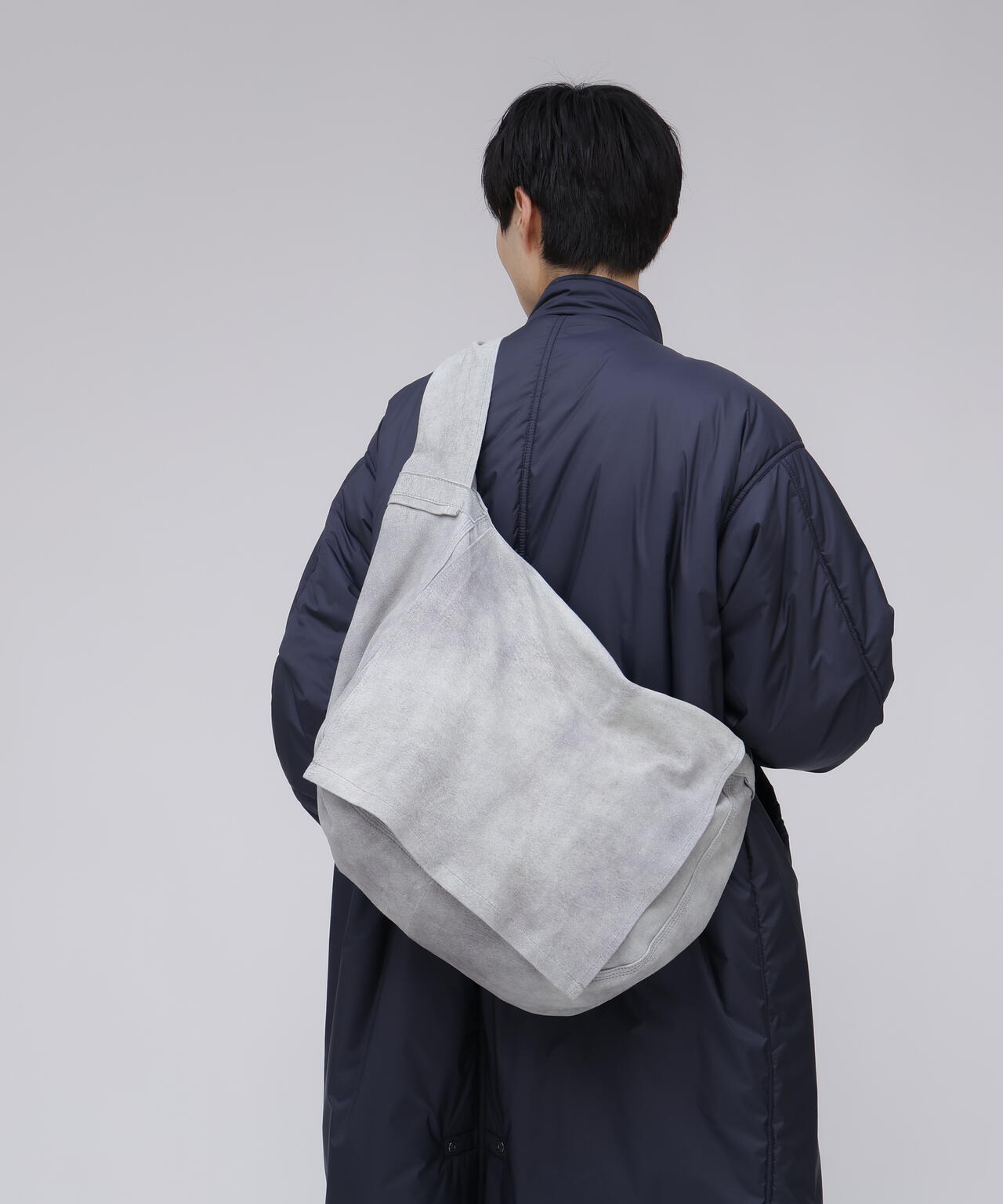 SEVEN BY SEVEN / LEATHER SHOULDER BAG ‐ Goat suede Antique finish