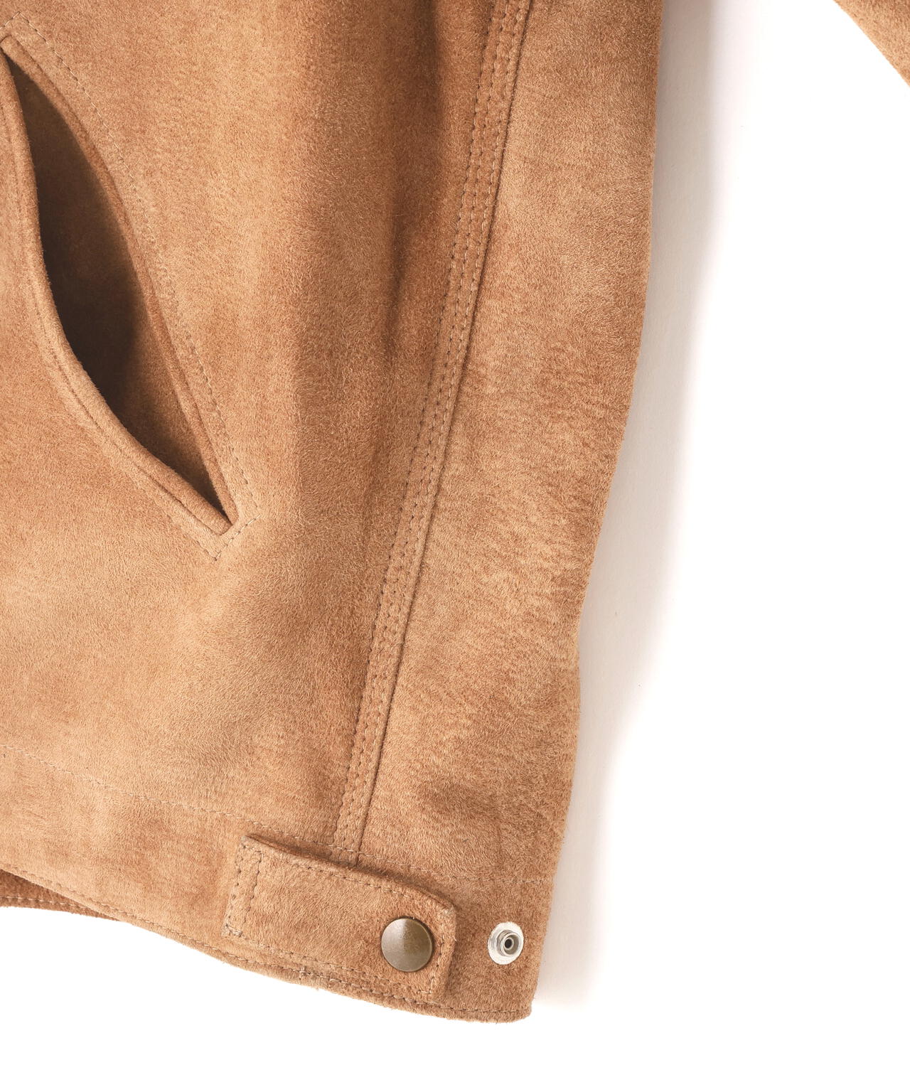 SEVEN BY SEVEN / LEATHER DETROIT JACKET ‐Goat suede Antique finish