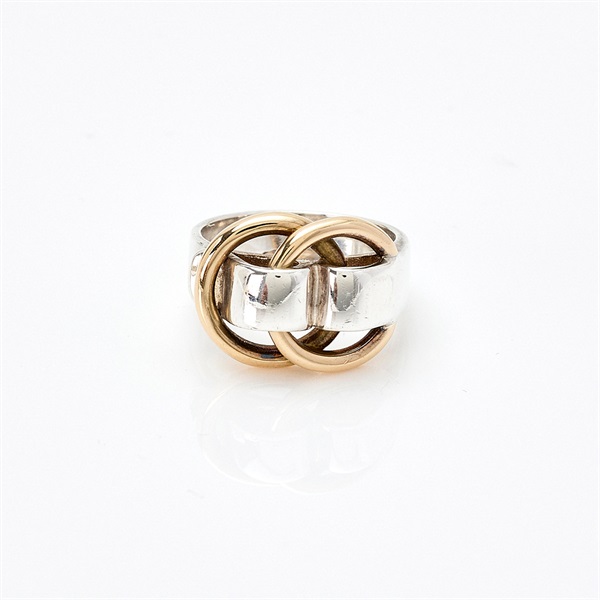 HERMES ドゥザノー リング シルバー ゴールド 925 750 | MixTHINKS