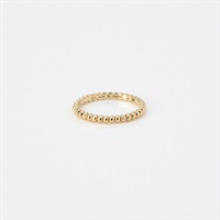 Van Cleef & Arpels ペルレ スモール リング 53 ゴールド 750YG