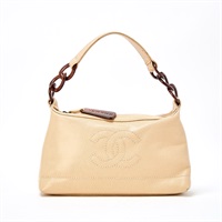 CHANEL ココマーク 2002年頃 ショルダーバッグ ベージュ ゴールド