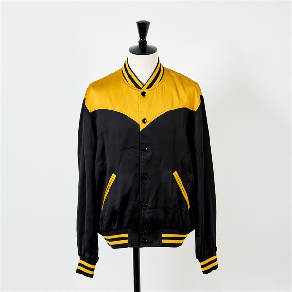 CELINE テディ ブルゾン 48 2V80M851C イエロー ブラック レーヨン