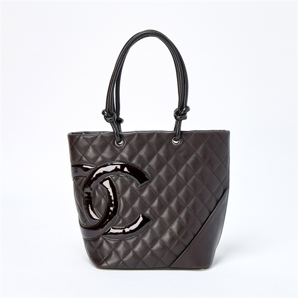 CHANEL カンボン ミディアムトート 2005年 ハンドバッグ ブラウン