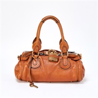 Chloe パディントン ミディアム ハンドバッグ ブラウン ゴールド