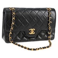 CHANEL マトラッセ ダブルフラップダブルチェーン 23 ショルダーバッグ