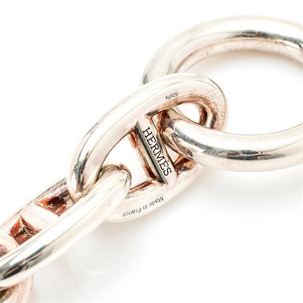 HERMES シェーヌダンクル ブレスレット TGM/11コマ シルバー 925