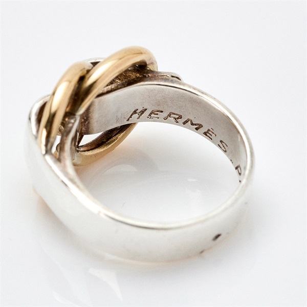 HERMES ドゥザノー リング シルバー ゴールド 925 750 | MixTHINKS