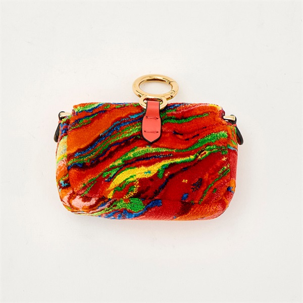 FENDI バゲット ナノ ショルダーバッグ マルチカラー ゴールド