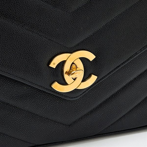 CHANEL Vステッチ シングルフラップシングルチェーン 1995年頃