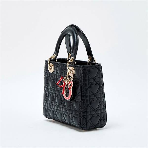 Christian Dior レディディオール スモール ハンドバッグ ブラック