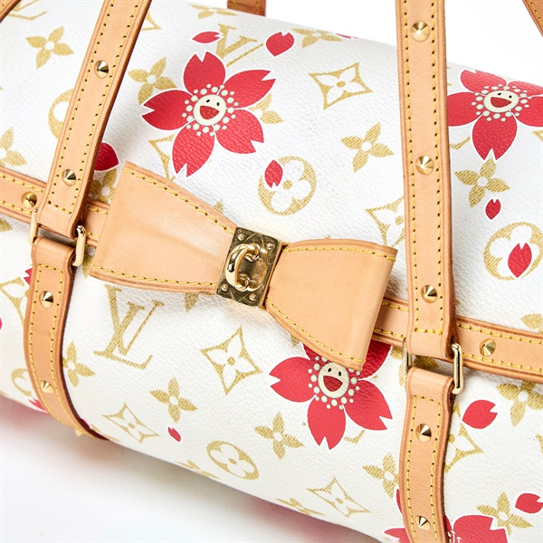 LOUIS VUITTON パピヨン ハンドバッグ M92010 ホワイト ブラウン