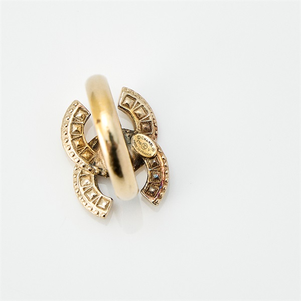 CHANEL ココマーク リング ゴールド GP ラインストーン | MixTHINKS