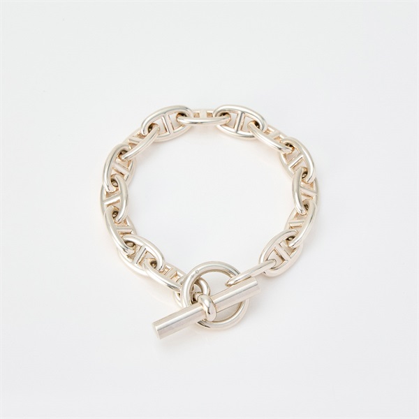 HERMES シェーヌダンクル ブレスレット GM/15コマ シルバー 925