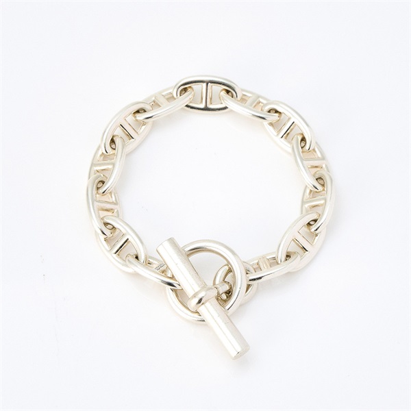 HERMES シェーヌダンクル ブレスレット GM/13コマ シルバー 925