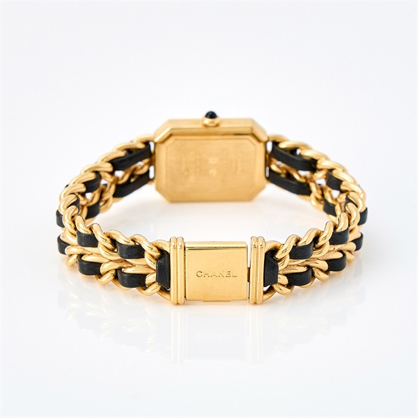 CHANEL プルミエール H0001 クオーツ 腕時計 XL ブラック文字盤