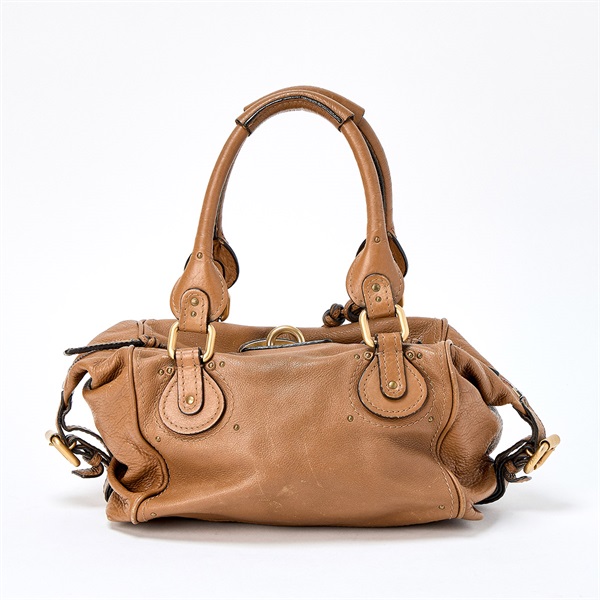 Chloe パディントン ミニ ハンドバッグ ブラウン マットゴールド