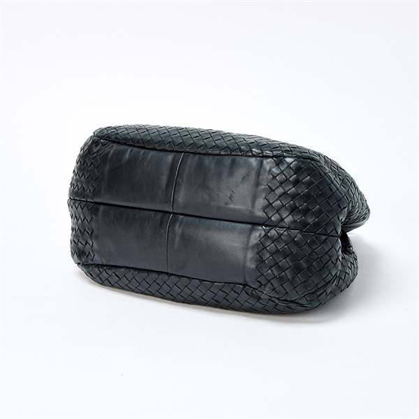 BOTTEGA VENETA クラシック イントレチャート ハンドバッグ ブラック