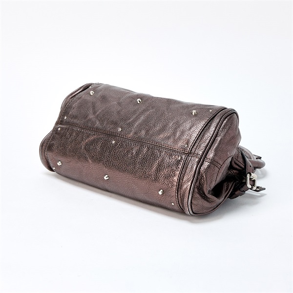 Chloe パディントン ミディアム ハンドバッグ メタリックグレー