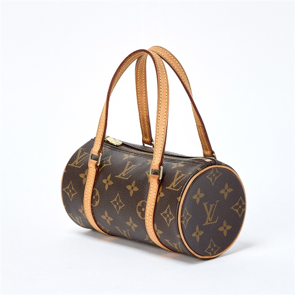 LOUIS VUITTON パピヨン 19 ハンドバッグ ブラウン ゴールド PVC