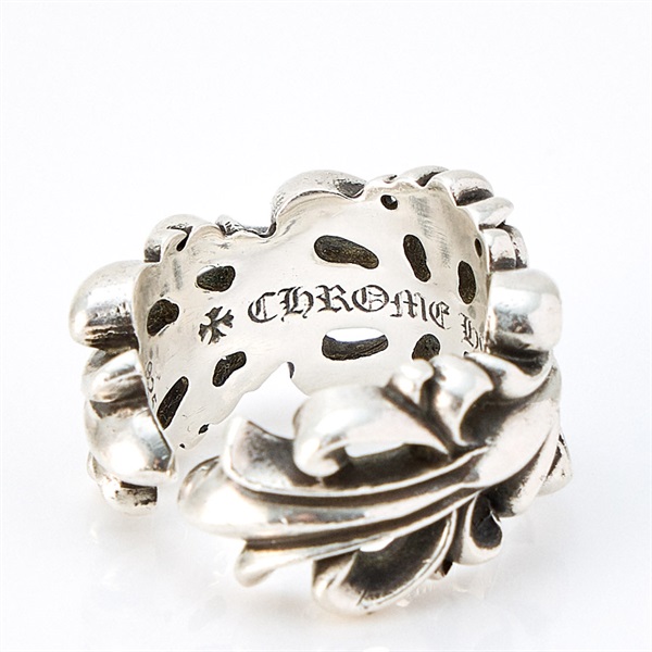 CHROME HEARTS ダブルフローラルクロス リング シルバー 925