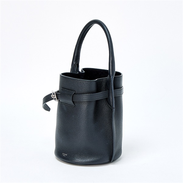 CELINE ビッグバッグ ナノ ハンドバッグ ブラック シルバー レザー