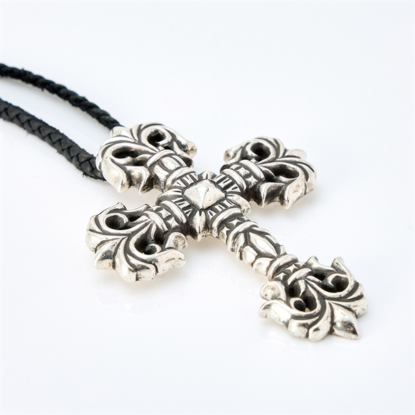 CHROME HEARTS フィリグリークロス レザーブレード ネックレス