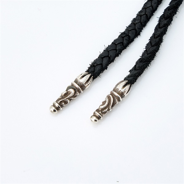 CHROME HEARTS BSフレア スクロールレザーブレード ネックレス