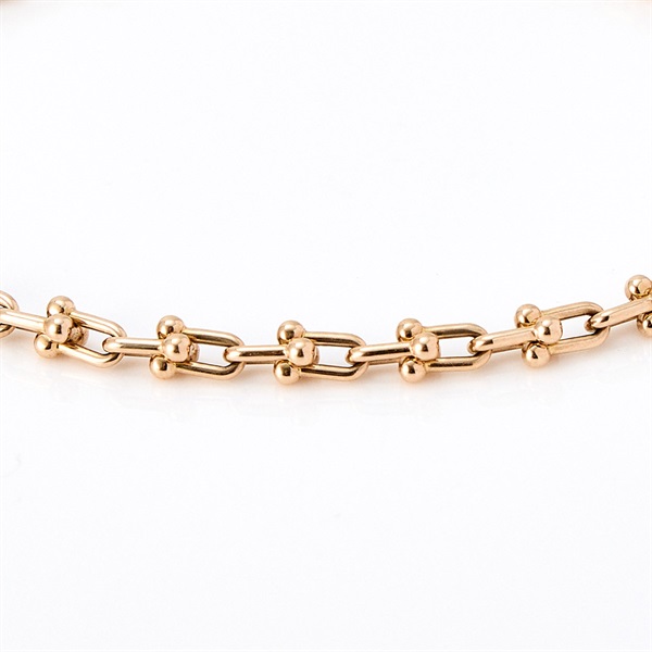 TIFFANY & Co. ハードウェア ブレスレット マイクロリンク ピンク