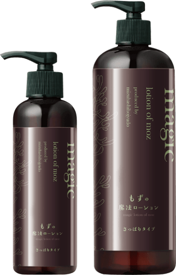 LOTION OF MAGIC MOZ（もずの魔法ローション）｜水橋保寿堂製薬