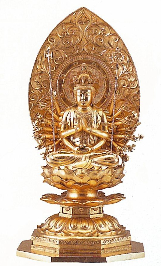 千手観音菩薩像 青銅色 | 高岡銅器『MJD CO.,LTD.』記念品・贈答品の