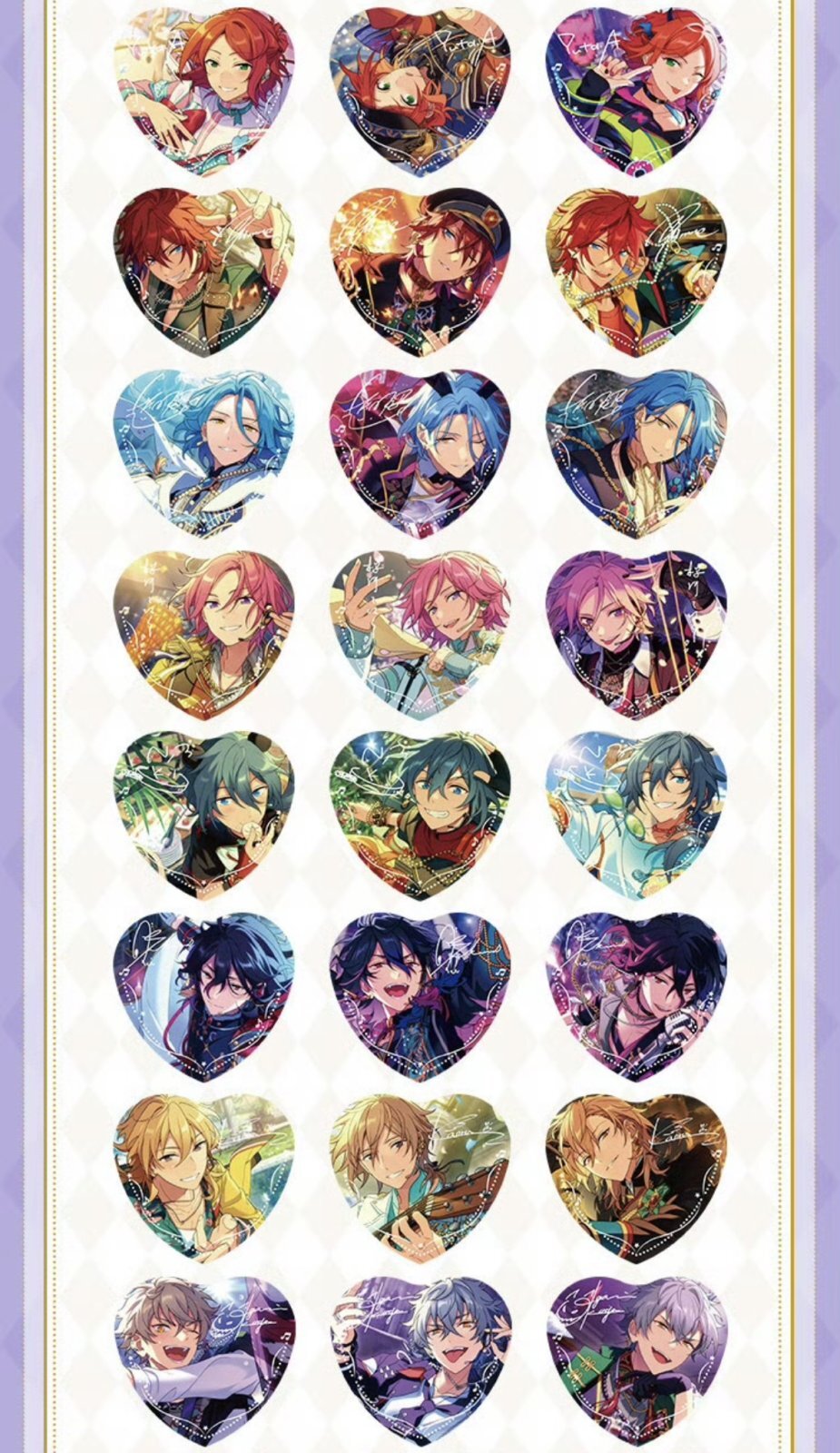 予約】偶像梦幻祭 中国限定 傾心ハート缶バッジ第二弾（入金〆3日以内