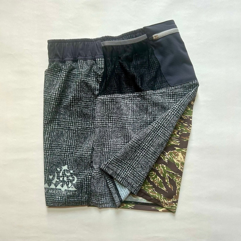 MMA×RYOGEN Racing Run Shorts V2.5（Unisex / Tiger Camo×Check）MMA