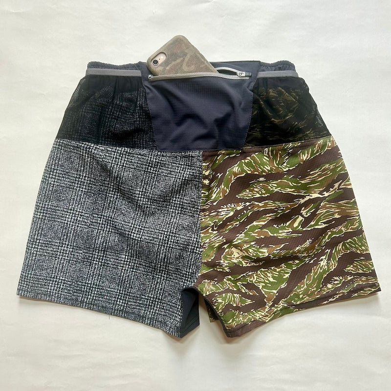 MMA×RYOGEN Racing Run Shorts V2.5（Unisex / Tiger Camo×Check）MMA