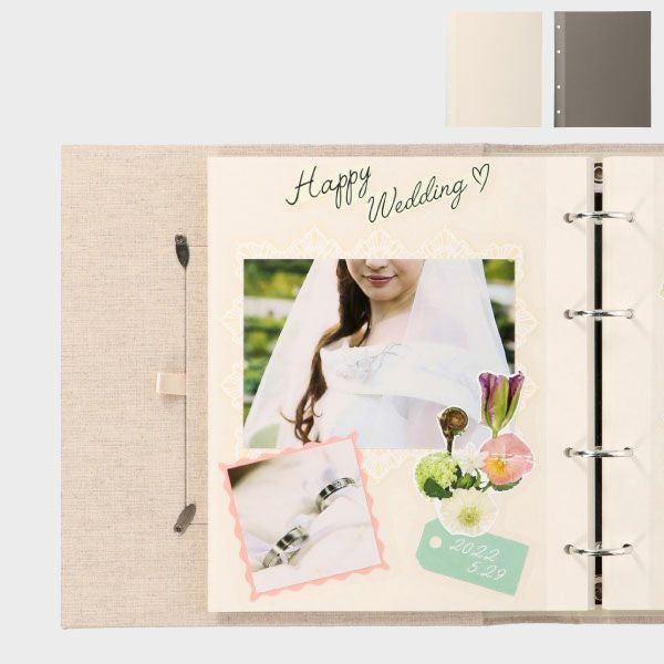 マークス フォトフレームアルバム・バインダー式 3冊セット MARK'S