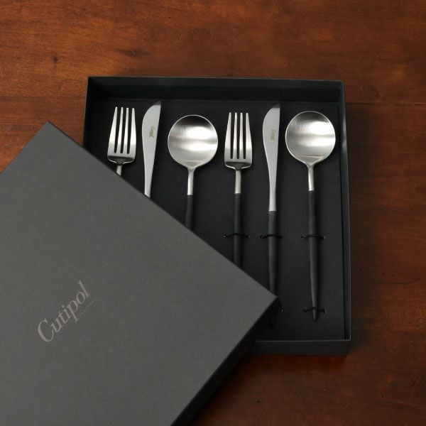 Cutipol クチポール GOA ブラック ディナー6本セット| キッチン雑貨