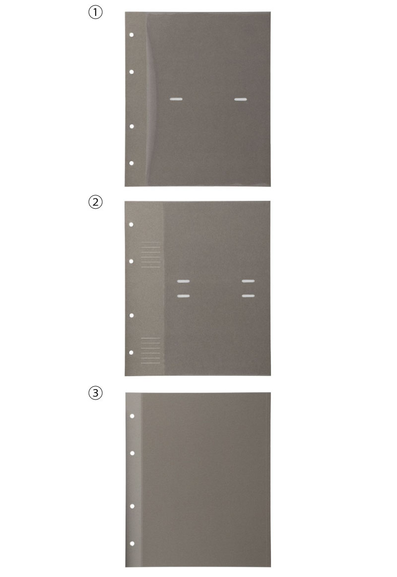 マークス フォトフレームアルバム・バインダー式 3冊セット MARK'S