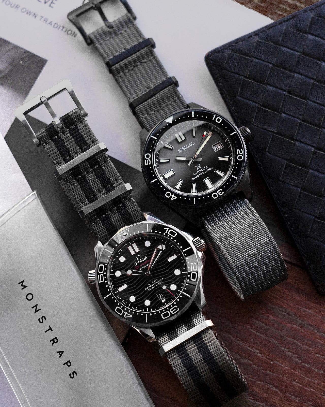 Nylon Vintage - Grey (Single Pass) - Monstraps