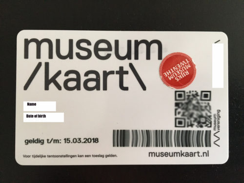 オランダのミュージアムカード（Museumkaart）の更新 | Mooi Holland